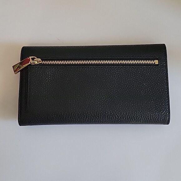 Michael Kors Tri-Fold Leather Wallet Black Jet Set - Picture 5 of 10